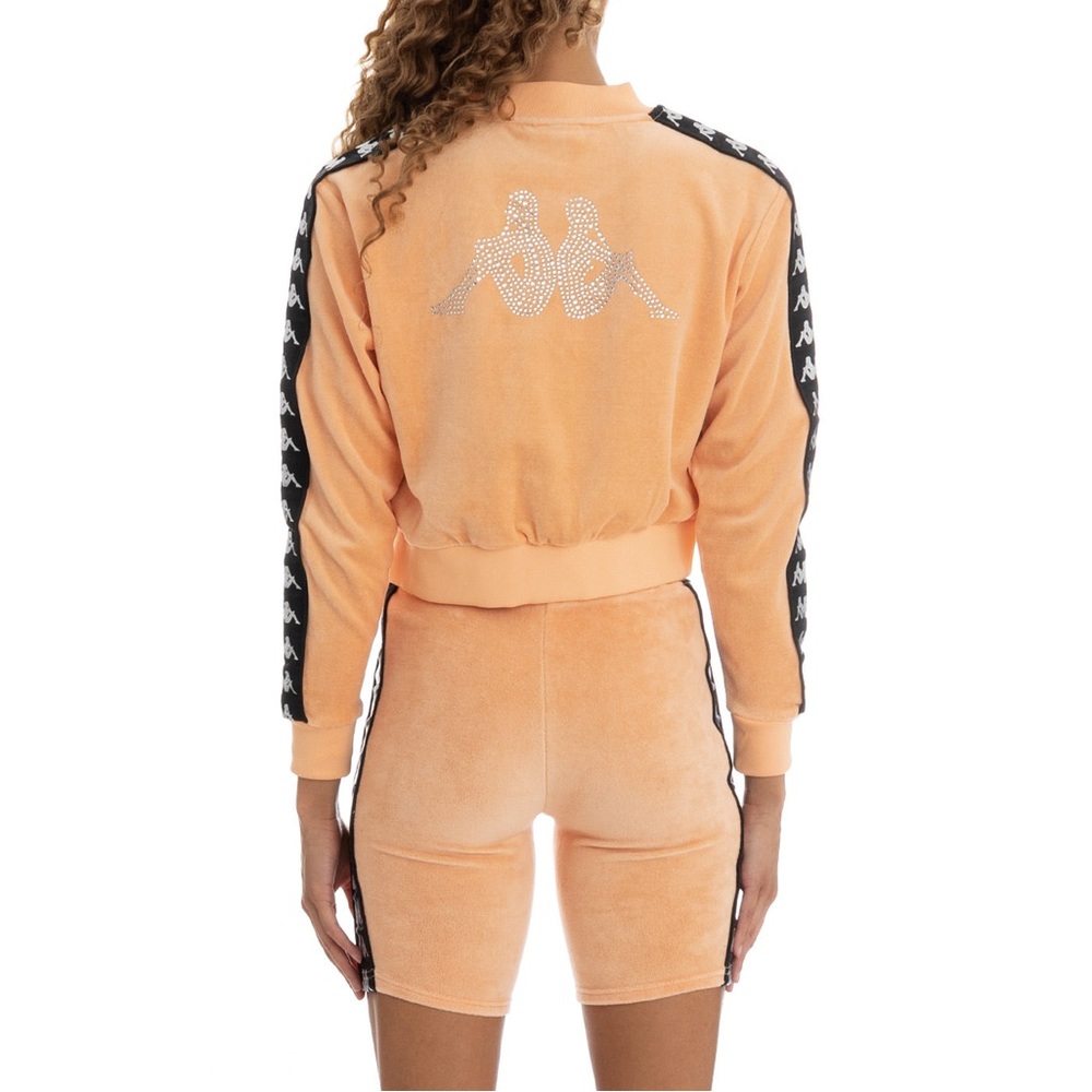 Kappa Peach 222 Banda Servelle Track Jacket Peach (Velour) NWT sz XS
